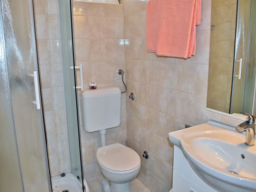 private bathroom, shower